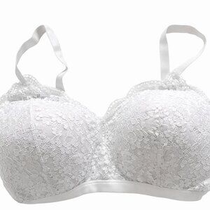 White Lace Comfort Bra NWT